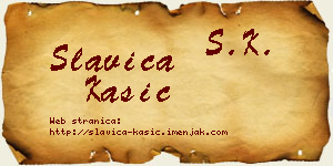 Slavica Kašić vizit kartica